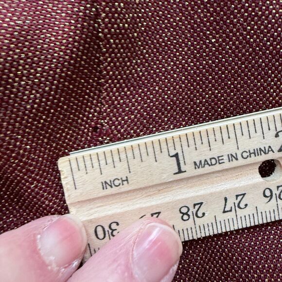 Vintage Julian Wilder Burgundy Gold Acetate Blend Dress‎ & Jacket Size 8 - Picture 13 of 14